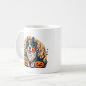 Bernese Mountain Dog Spooky Halloween Kaffeetasse (Vorderseite Links)