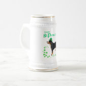 Bernese Mountain Dog St. Patrick's Day Bierglas (Vorderseite Links)