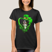 Bernese Mountain Dog St Patricks Day Lover Irish S T-Shirt (Vorderseite)