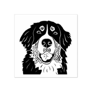 Bernese mountain dog stamp gummistempel