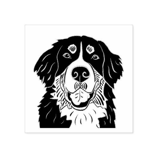 Bernese mountain dog stamp gummistempel (Prägung)