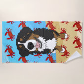 Bernese Mountain Dog Strandtuch (Vorderseite)