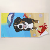 Bernese Mountain Dog Strandtuch (Vorderseite)
