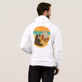 Bernese Mountain Dog Sunset Beach Companion Hoodie (Schwarz voll)