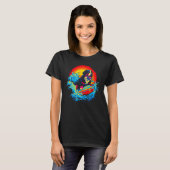 Bernese Mountain Dog Surf T-Shirt (Vorne ganz)