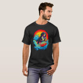 Bernese Mountain Dog Surf T-Shirt (Vorne ganz)