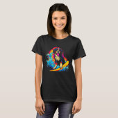 Bernese Mountain Dog Surfer T-Shirt (Vorne ganz)