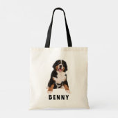 Bernese Mountain Dog Tote Bag Tragetasche (Rückseite)