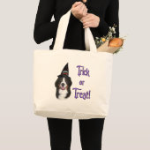 Bernese Mountain Dog Trick Jumbo Stoffbeutel (Vorderseite (Produkt))