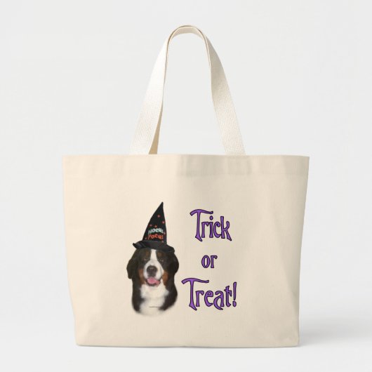 Bernese Mountain Dog Trick Jumbo Stoffbeutel (Vorne)