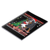 Bernese Mountain Dog Ugly Christmas Sweater Shirt Notizblock (Linke Seite)