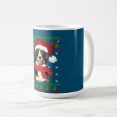 Bernese Mountain Dog Ugly Sweater Christmas Welpe Kaffeetasse (VorderseiteRechts)