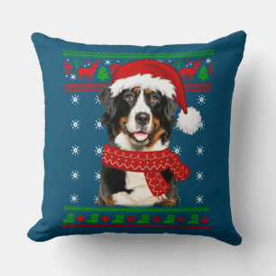 Bernese Mountain Dog Ugly Sweater Christmas Welpe Kissen