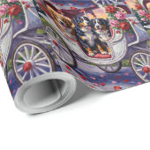 Bernese Mountain Dog Valentine's Day Geschenkpapier (Rolleneckpunkt)