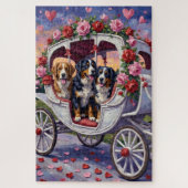 Bernese Mountain Dog Valentine's Day Puzzle (Vertikal)
