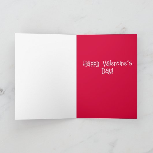 Bernese Mountain Dog Valentinstag Dankeskarte (Innenseite)