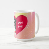 Bernese Mountain Dog Valentinstag Kaffeetasse (VorderseiteRechts)