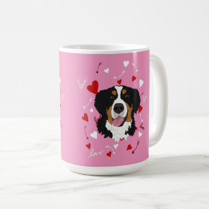 Bernese Mountain Dog Valentinstag Kaffeetasse