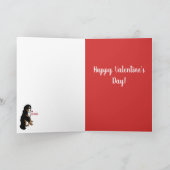 Bernese Mountain Dog Valentinstag Karte (Innenseite)
