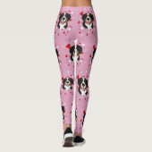 Bernese Mountain Dog Valentinstag Leggings (Rückseite)