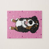 Bernese Mountain Dog Valentinstag Puzzle (Horizontal)
