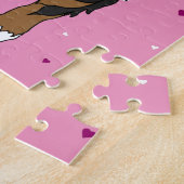 Bernese Mountain Dog Valentinstag Puzzle (Seite)