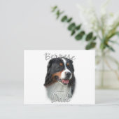 Bernese Mountain Dog Vater 2 Postkarte (Stehend Vorderseite)