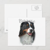 Bernese Mountain Dog Vater 2 Postkarte (Vorne/Hinten)