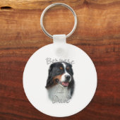 Bernese Mountain Dog Vater 2 Schlüsselanhänger (Vorderseite)