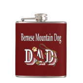 Bernese Mountain Dog Vater Flachmann (Vorderseite)
