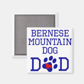 Bernese Mountain Dog Vater Magnet (Vorderseite/Rückseite)
