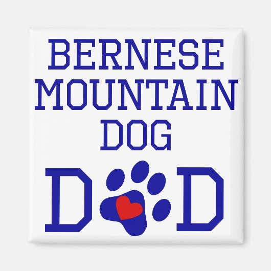 Bernese Mountain Dog Vater Magnet (Vorne)