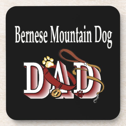 Bernese Mountain Dog Vater Untersetzer (Vorderseite)