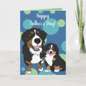 Bernese Mountain Dog Vatertag Karte (Vorderseite)