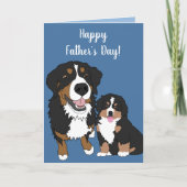 Bernese Mountain Dog Vatertag Karte (Vorderseite)