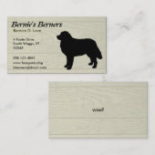 Bernese Mountain Dog Visitenkarte (Vorne/Hinten)