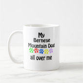 Bernese Mountain Dog Walks Design Kaffeetasse (Links)