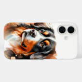 Bernese Mountain Dog Wasserfarbene Kunst, Dichtung Case-Mate iPhone Hülle (Rückseite (Horizontal))