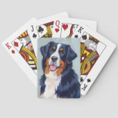 Bernese Mountain Dog | Watercolor Pet Spielkarten (Rückseite)