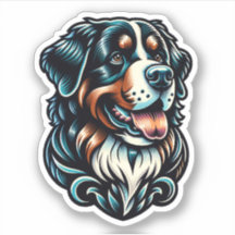 Bernese Mountain Dog Waterproof Sticker