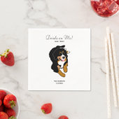 Bernese Mountain Dog Wedding Cocktail Napkins Serviette (Beispiel)