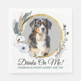 Bernese Mountain Dog Wedding Napkins Serviette