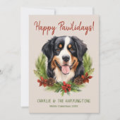 Bernese Mountain Dog Weihnachten Glück Pawlidays (Vorderseite)
