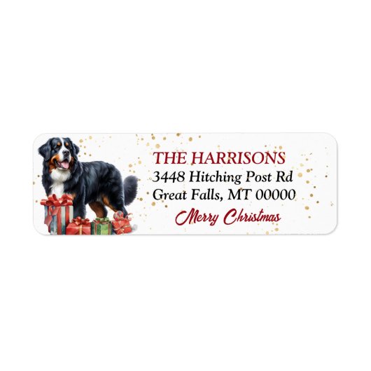 Bernese Mountain Dog Weihnachtsgeschenke (Vorne)