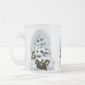 Bernese Mountain Dog Weihnachtsgeschenke Mattglastasse (Links)