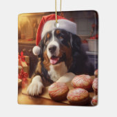 Bernese Mountain Dog Weihnachtskekse Urlaub Keramikornament (Links)