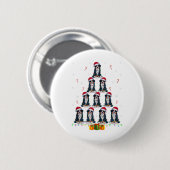Bernese Mountain Dog Weihnachtsmannmütze Xmas Ligh Button (Vorne & Hinten)