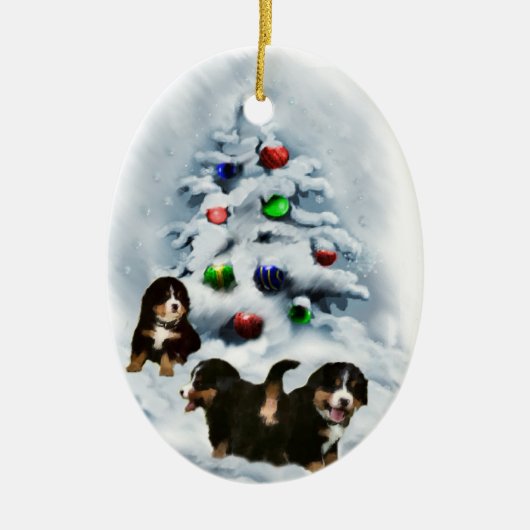 Bernese Mountain Dog Weihnachtsschmuck (Vorne)