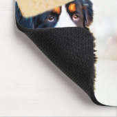 Bernese Mountain Dog Weihnachtsschmuck Mousepad (Ecke)