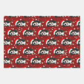 Bernese Mountain Dog Weihnachtswrapping Paper Geschenkpapier Set (Vorderseite 3)